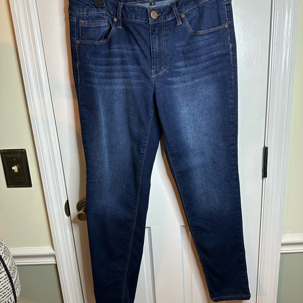 1822 Denim Dark Blue Skinny Jeans Size 12